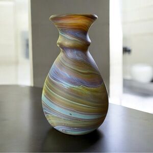 Hand Blown Phoenician Ancient Beauty Glass Bud Vase by Ten Thousand Villages